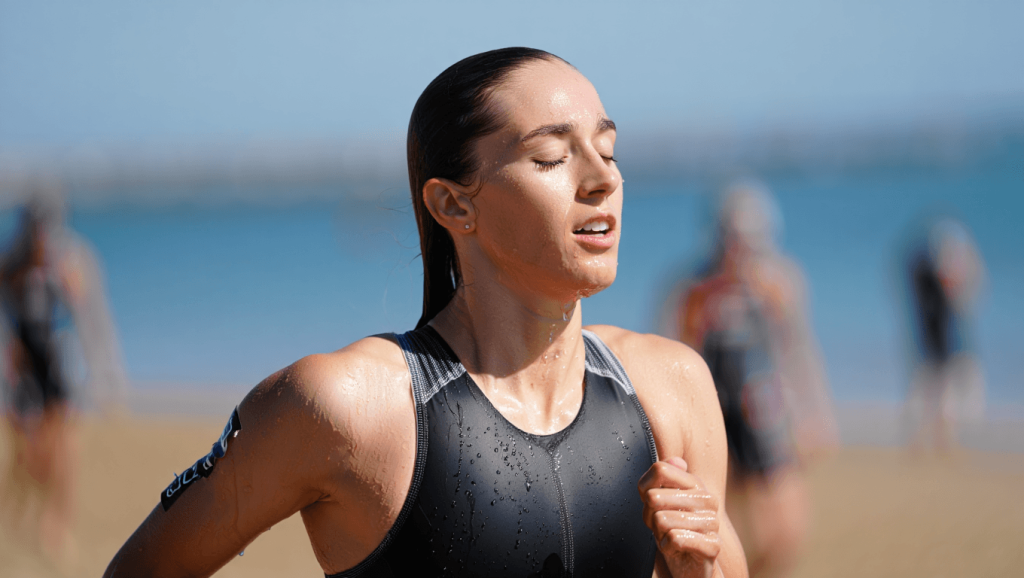 La triathlète Nikita PASKIEWIEZ, Ironwoman française