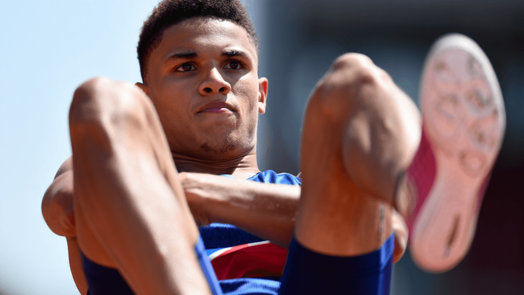 Valentin Bertrand, champion de saut en longueur en para-athlétisme